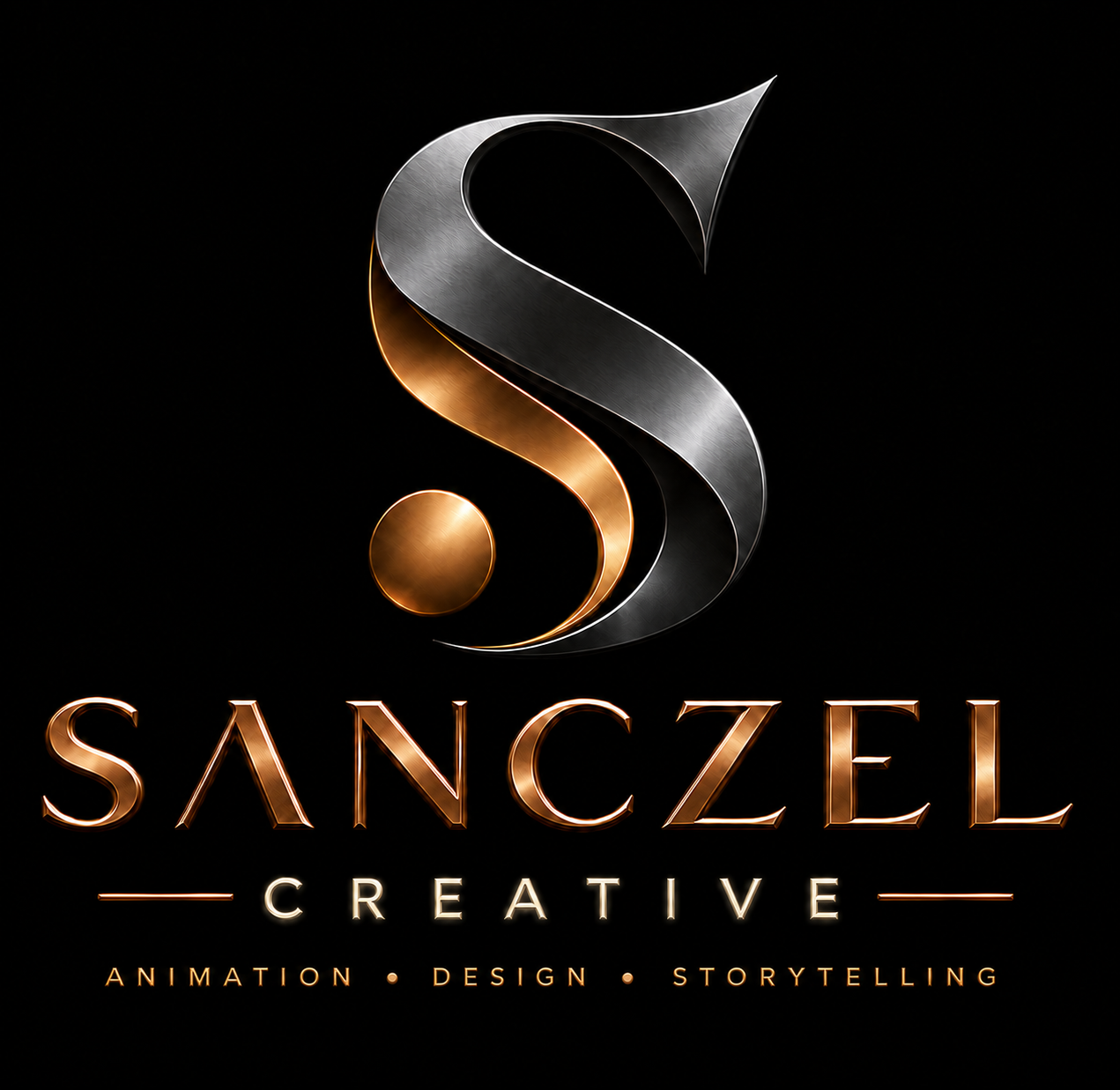 Sanczel Creative ribbon S logo